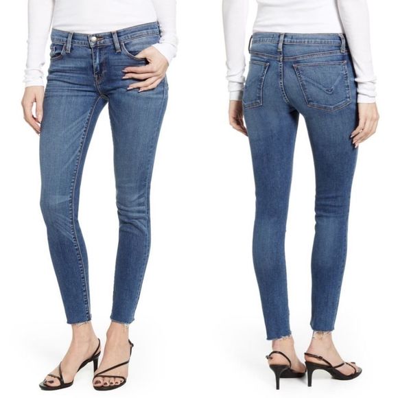 Hudson Jeans Denim - Hudson Krista Super Skinny Ankle Jeans Raw  Hem